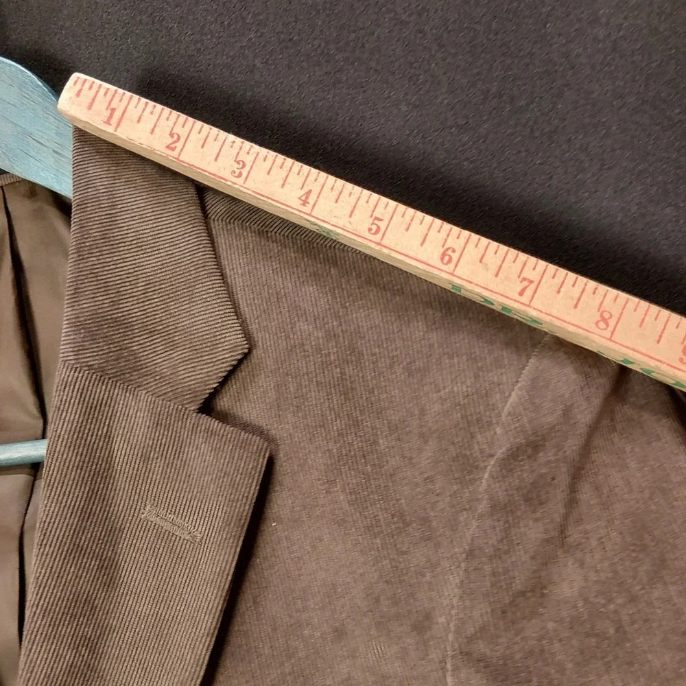 Pronto Uomo Mens 38S Brown Corduroy Blazer Two Button Sport Coat Jacket